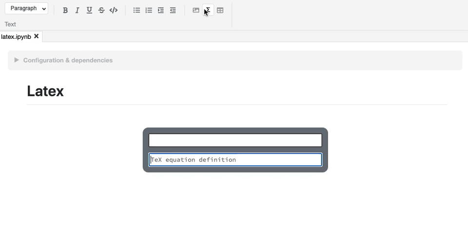 Polynote's Latex editor